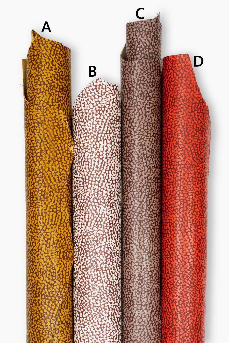 TAPIR textured leather skin, ANIMAL printed goatskin, soft material for bags and wallets B19448-ST La Garzarara