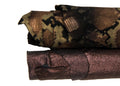 Creative leather palette, Designer python Leather Skins Bronze Metallic Leather Hides Fashion Italian Set B18302-MT(st) La Garzarara