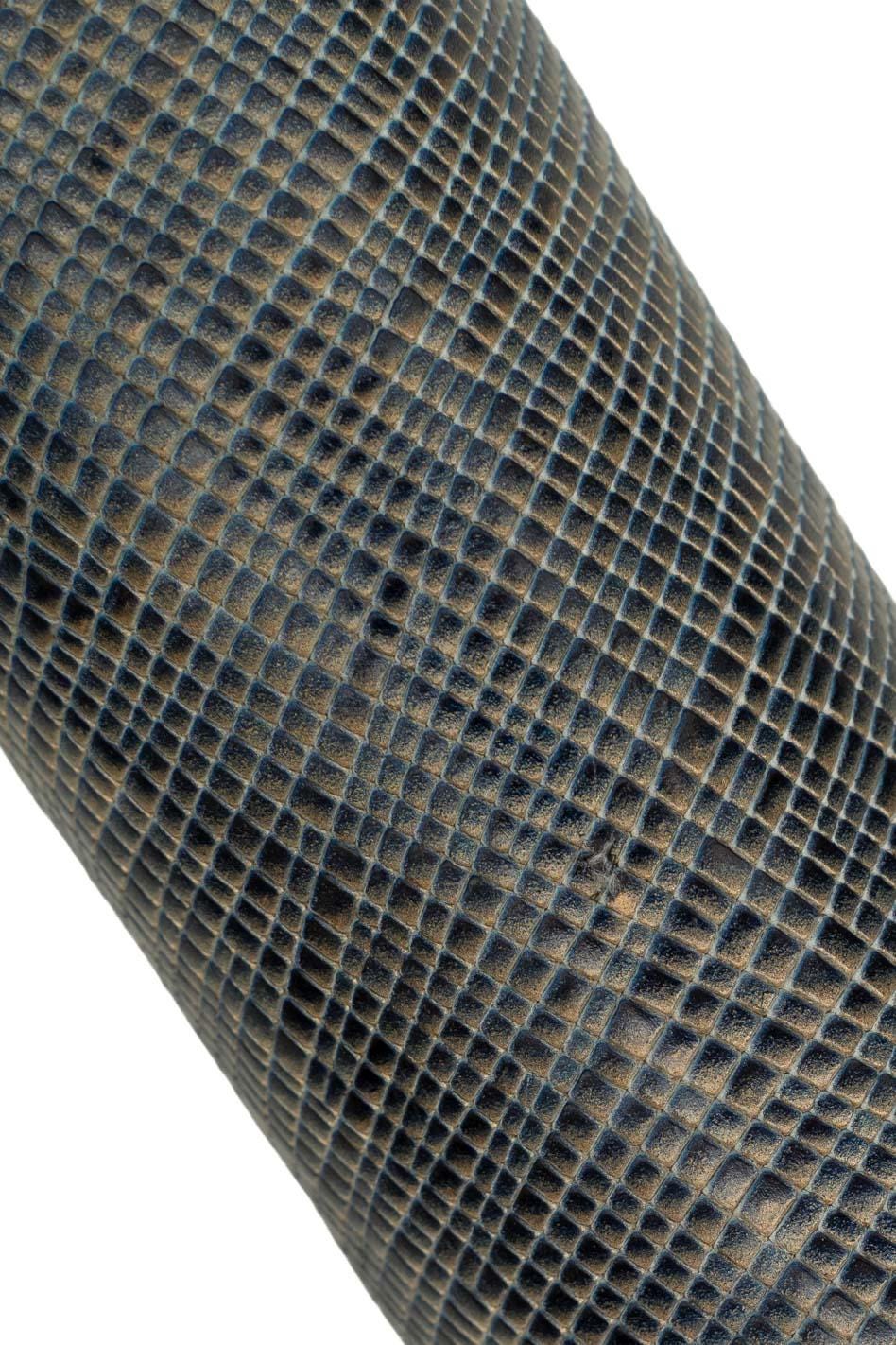 SAFFIANO - like printed leather hide, grey - bronze shaded calfskin, SOFT carved cowhide, ideal for hobbyists B19669-ST La Garzarara