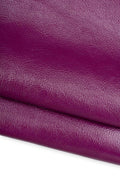 Plum purple NAPLACK leather skin, solid color soft PATENT goatskin,1.0 - 1.2 mm, for crafters B19608-TU La Garzarara