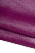 Plum purple NAPLACK leather skin, solid color soft PATENT goatskin,1.0 - 1.2 mm, for crafters B19608-TU La Garzarara