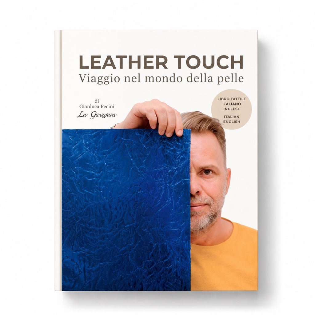 Tactile Leather Book, Real Leather Samples and Leather Guide, Italian English Book for Leathercraft -ENGLISH LANGUAGE-!