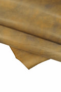 Vegetable tanned calf leather hide skin, marbled hand dyed veg tan cowhide artisan natural leatherB14799-VT La Garzarara