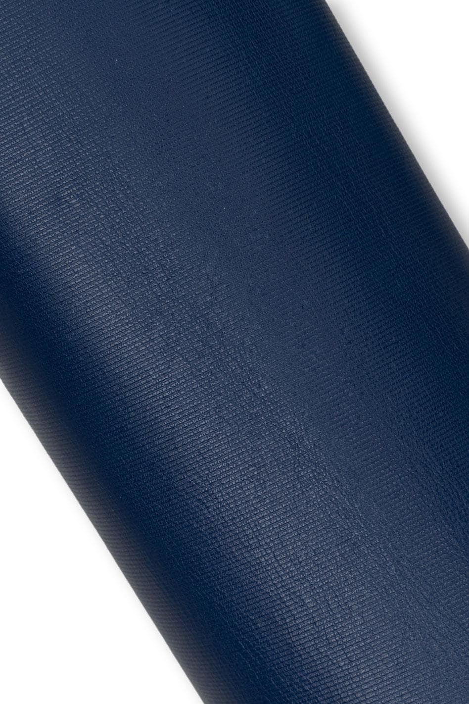 Blue leather hide, micro - STRIPE print on cowhide, sporty soft EMBOSSED cowhide for crafters, 1.0 - 1.2 mm B19590-ST La Garzarara