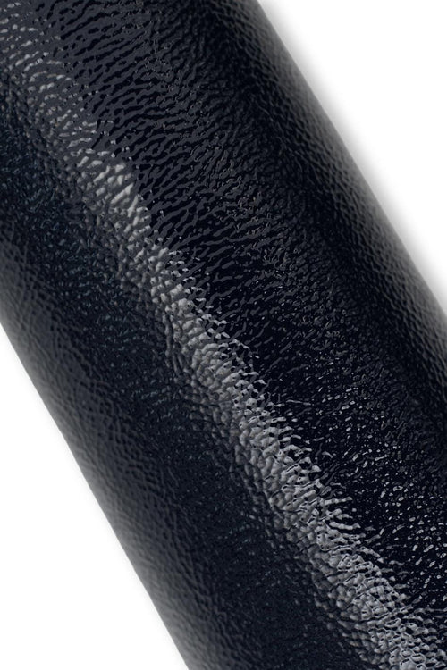 Blue NAPLACK leather hide, soft tiny pebble grain PATENT cowhide, glossy soft calfskin for carfters B19599-TU La Garzarara