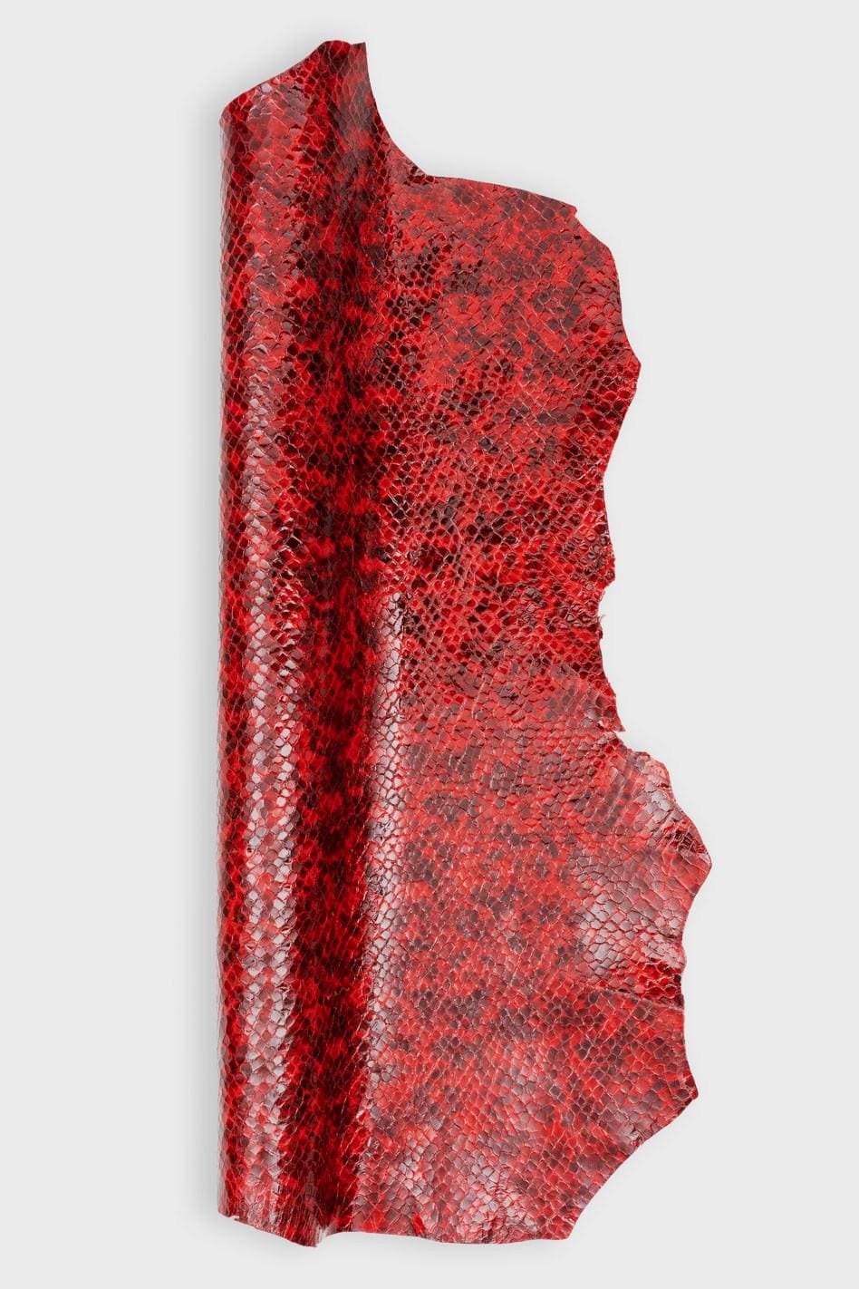 WHOLESALE Leather skins - pack of 3 RED leather skins, crackle and python printed goatskins, as per picture B19505-ST La Garzarara