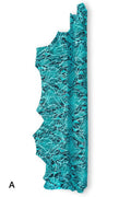 PYTHON textured leather skin, green, yellow, blue reptile printed goatskin with metallic pattern, soft SNAKESKIN B19490-MT(st) La Garzarara