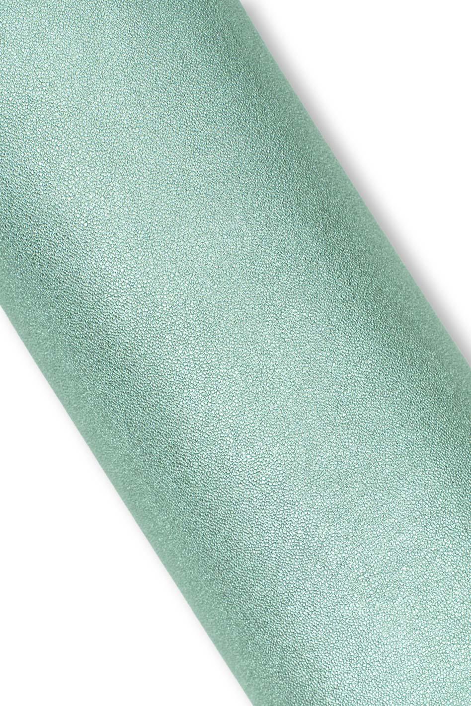 Pack of 3 light BLUE - turquoise leather skins, smooth METALLIC and textured goatskins, soft bright materials B19508-MT(st) La Garzarara