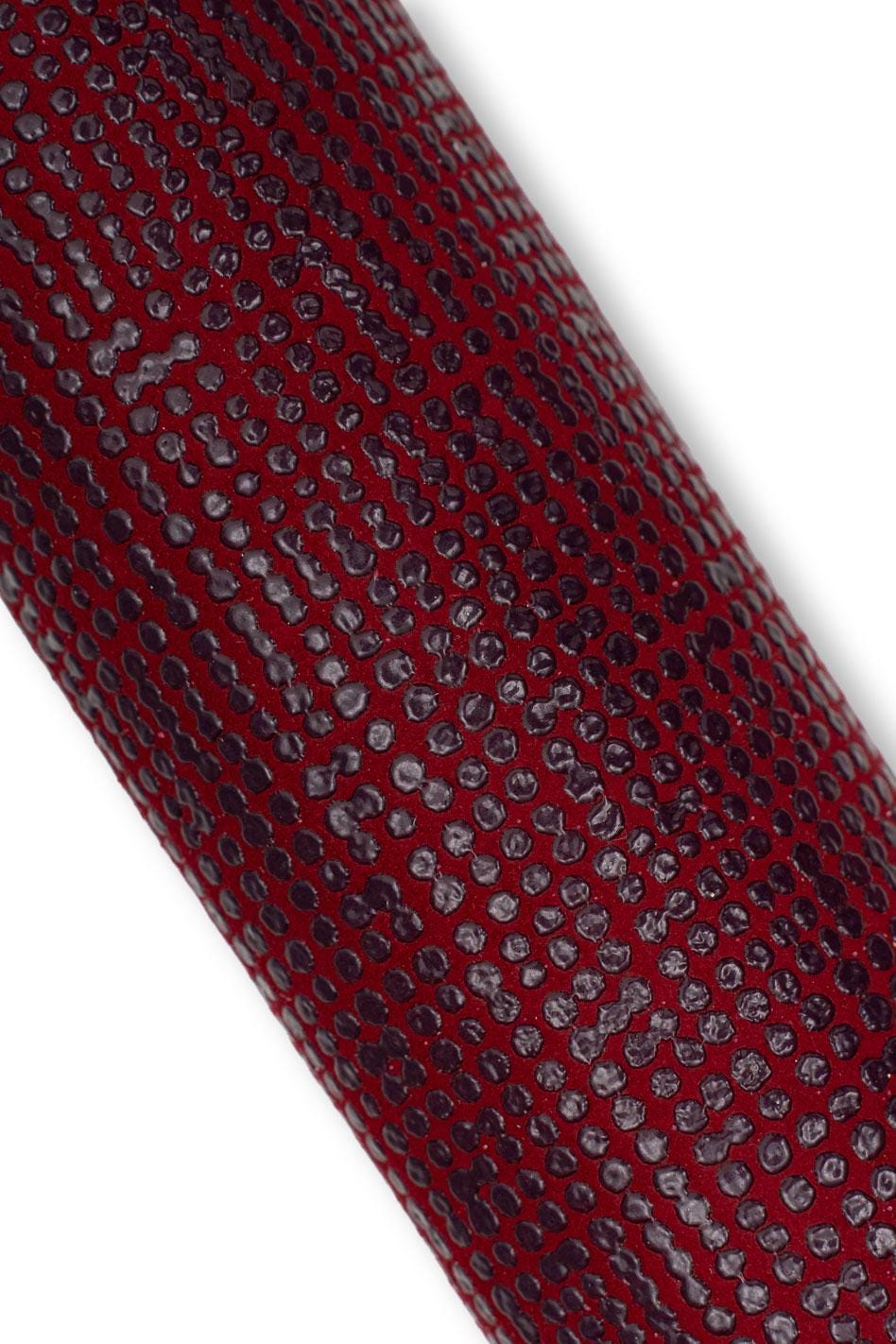 BUNDLE of 3 red leather skins, glitter metallic printed goatkins, POLKA dots pattern, soft materials for diy B19507-MT(st) LaGarzarara