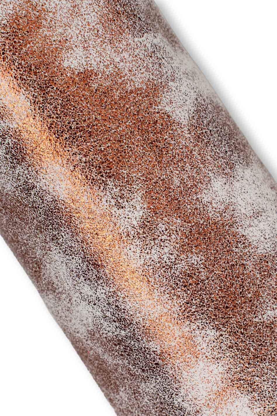 METALLIC textured leather skin, burgundy SHADED goatskin, white suede hide with sparkle texture, for diy projects B19560-MT(st) La Garzarara