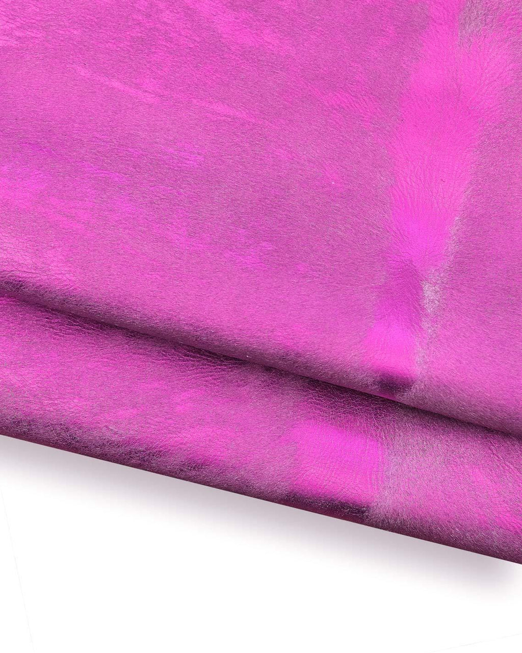 Metallic CAVALLINO hair on leather hide, purple aged shaded pony calfskin, soft, ideal for diy projects B18376-CV La Garzarara