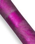 Metallic CAVALLINO hair on leather hide, purple aged shaded pony calfskin, soft, ideal for diy projects B18376-CV La Garzarara