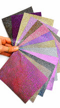 Iridescent Leather Scraps Set of 10, Holographic Shimmer and Color Shift Pieces for Earrings Jewelry and Crafts 6x5" / 15x12 cm RT261