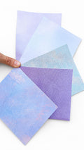 Pastel and Iridescent Leather Scraps, Lilac Pearl and Holographic Offcuts, Shimmer Metallic Leather Pieces RT331 La Garzarara