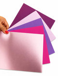 Pink and Purple Leather Scraps, Lilac Fuchsia Offcuts, Color Coordinated Leather Pieces for Crafts 10x8" / 25x20 cm RT255