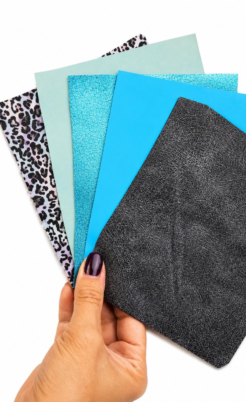 Turquoise Leather Scraps for Earrings, Aqua and Teal Offcuts, Colorful Leather Pieces for DIY Crafts RT237
