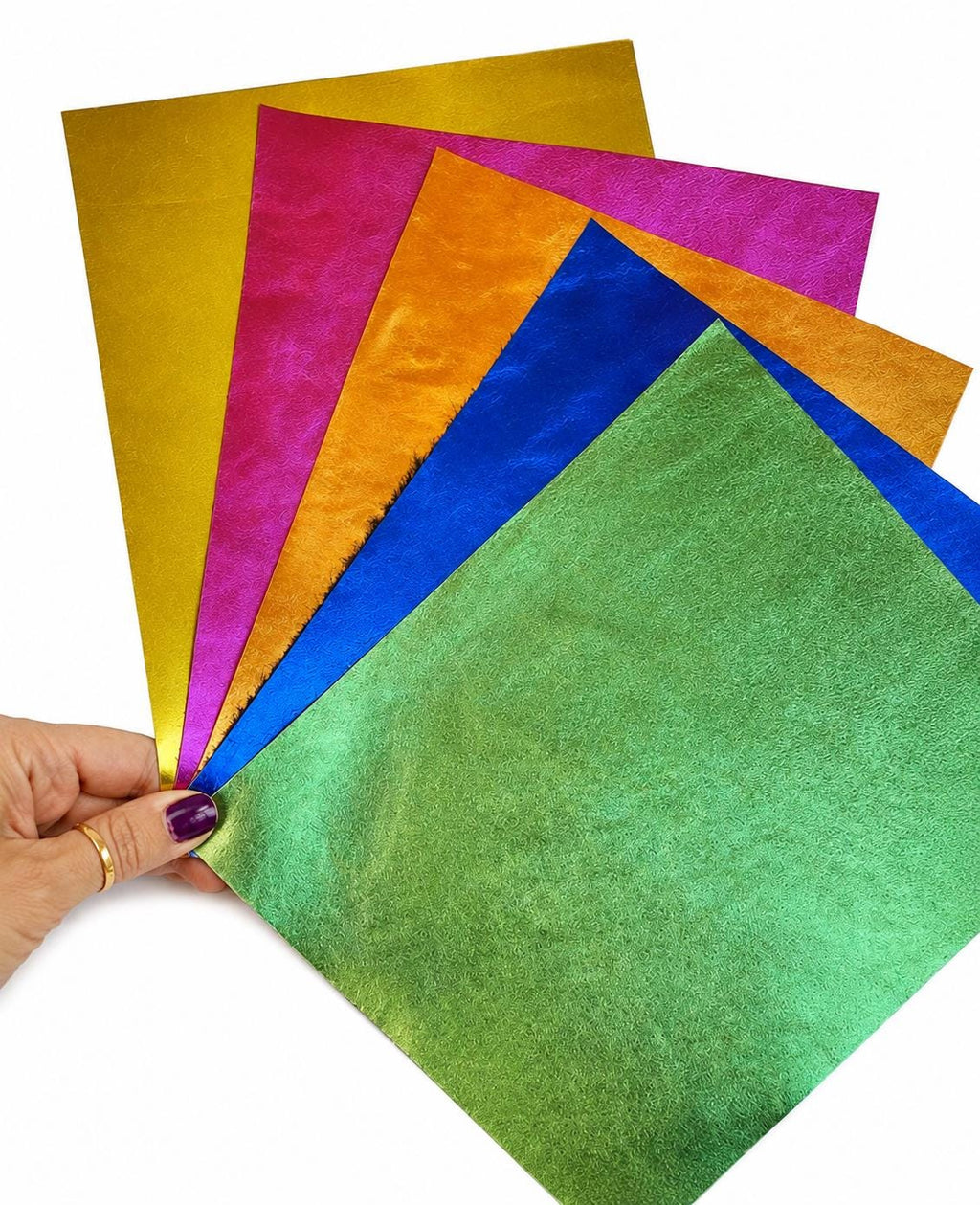 Vibrant Leather Scraps, Bold Metallic Color Offcuts, Bright Leather Pieces for Jewelry and DIYRT310 La Garzarara