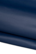 Blue leather hide, micro - STRIPE print on cowhide, sporty soft EMBOSSED cowhide for crafters, 1.0 - 1.2 mm B19590-ST La Garzarara