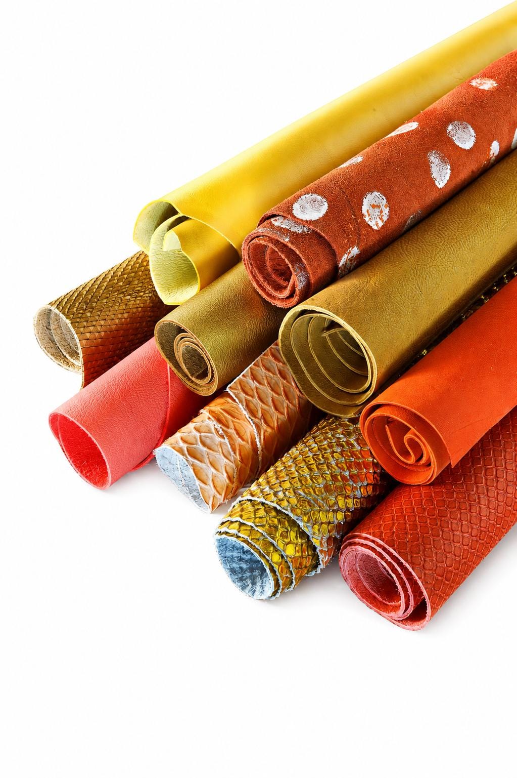 Yellow Orange Gold Leather Scraps, Assorted Craft Leather, 8x10 Inch Sheets for Earrings, Jewelry 1 lbs- 1,7 lbs- 2 lbs- 4 lbs B095/B