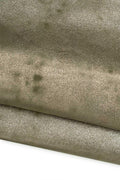 Green METALLIC leather skin, bright sparkle aged SUEDE goatskin, soft hide for hobbyists B19592-MT La Garzarara