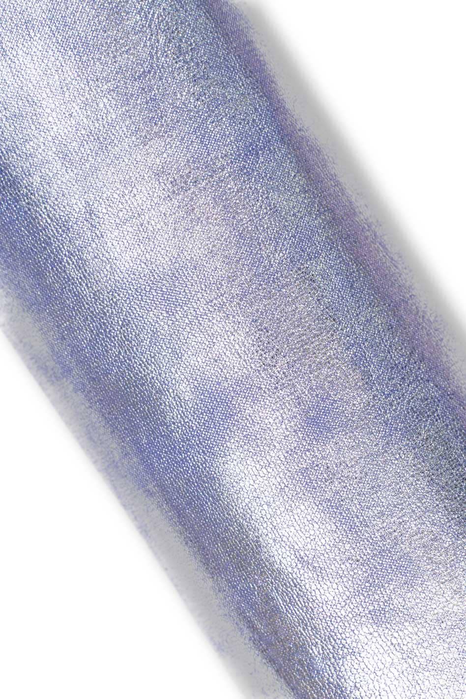Bundle of 3 high quality goatskins: 1 purple and 1 silver metallic goatskin matching to 1 lilac leopard suede skin B18305-MT(st)
