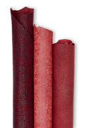 BUNDLE of 3 red leather skins, glitter metallic printed goatkins, POLKA dots pattern, soft materials for diy B19507-MT(st) LaGarzarara