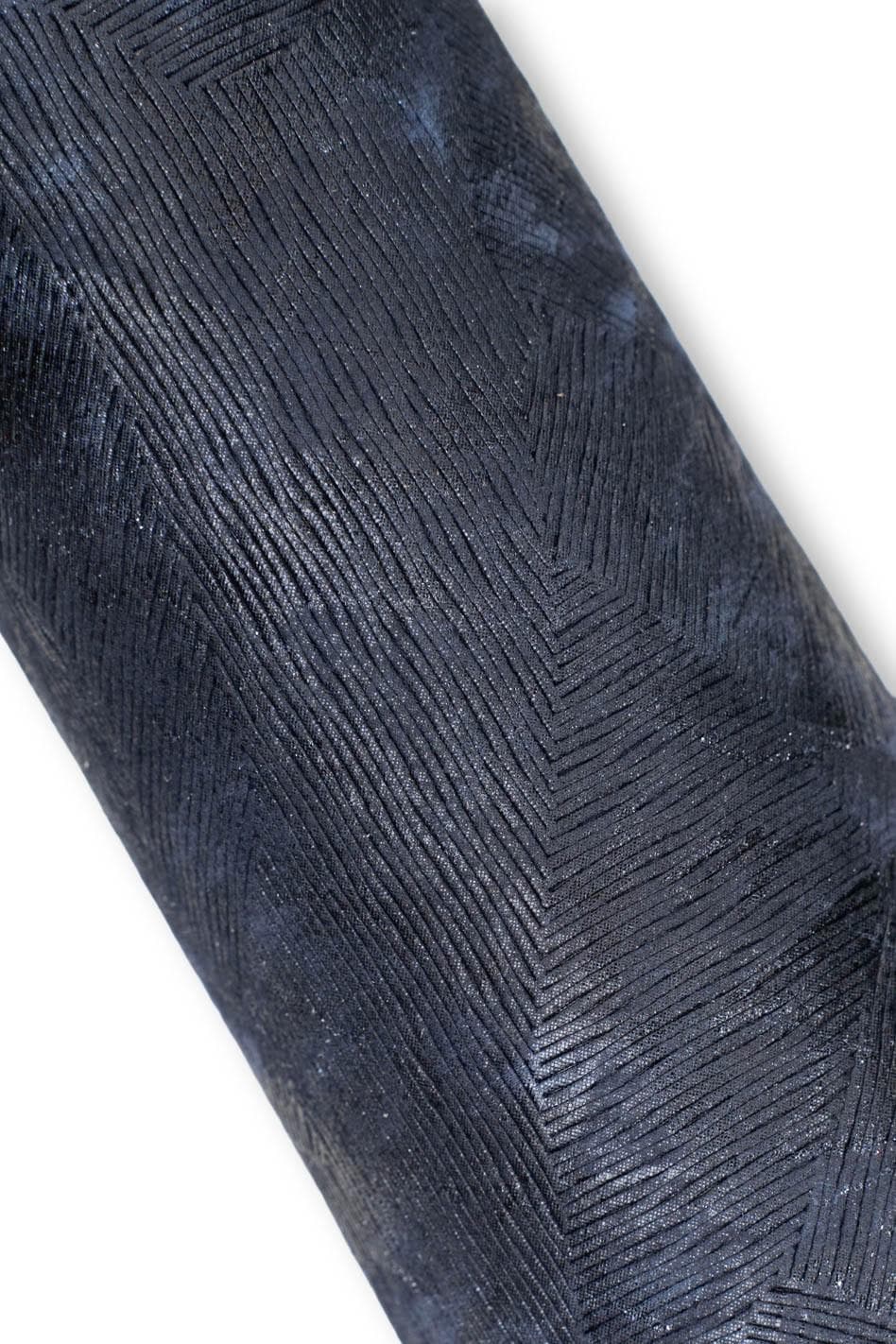 Set of 3 grey - blue leather skins, assortment of METALLIC PRINTED hand painted goatskins as per picture B19541-MT(st) LaGarzarara