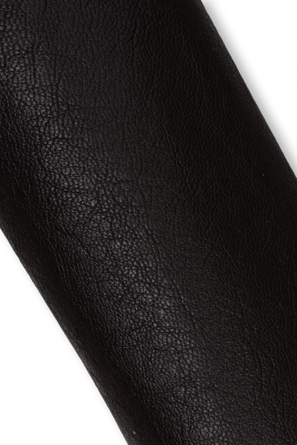 Dark brown SPORTY leather skin, solid color semi glossy goatskin, SOFT hide for crafting 0.7 - 0.9 mm B19577-TU La Garzarara