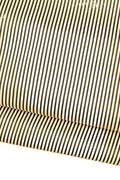 Black - white STRIPED leather hide, textured MATT cowhide, sporty calfskin for diy projects, standard temper B18807-ST La Garzarara