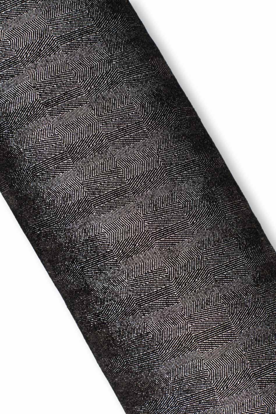 Bundle of 3 black - silver leather skins, ASSORTMENT of METALLIC printed soft suede hides, as per picture B19529-MT(st) La Garzarara