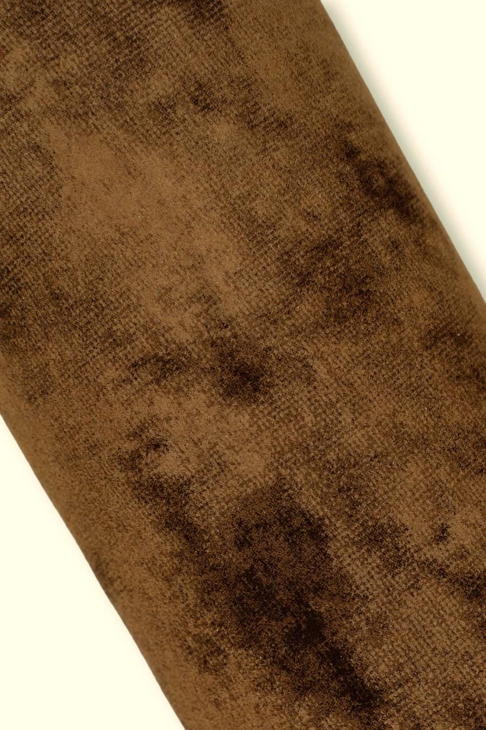 Brown vintage SUEDE goatskin, AGED distressed soft leather skin, sporty hide for crafters B19740-VT La Garzarara