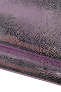 Lilac METALLIC leather skin, RAY printed bright goatskin, soft sparkle material for diy projects B19433-MT(st) La Garzarara