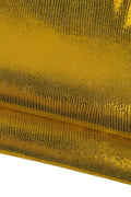 Gold yellow LIZARD printed leather skin, reptile printed METALLIC goatskin, thin soft bright material 0.5 - 0.8mm B19413-MT(st) La Garzarara