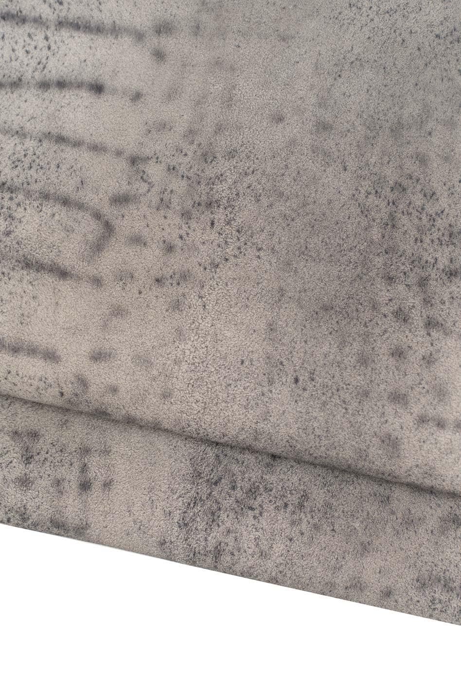 Assortment of 3 white - grey leather skins, BUNDLE of 1 solid color smooth goatskin, and 2 ANIMAL printed leathers B19528-ST La Garzarara