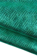 Turquoise METALLIC leather skin, aquamarine soft GEOMETRICAL printed goatskin, bright sparkle soft hide B19479-MT(st) La Garzarara