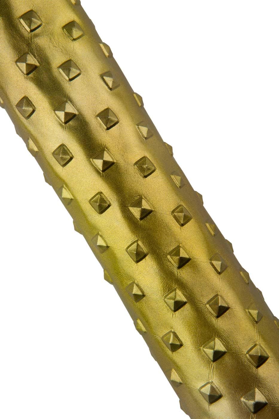 Gold EMBOSSED leather skin, RELIEF printed goatskin, soft metallic hide, 0.6 - 0.8 mm B19386-MT(st) La Garzarara