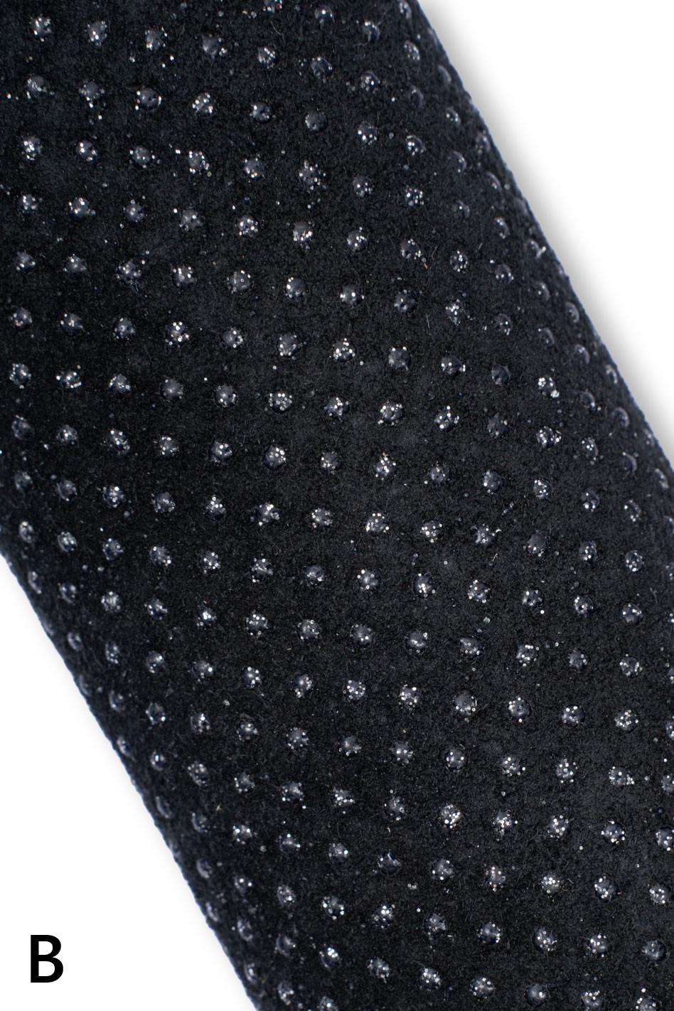 POLKA DOTS printed leather hide, glitter textured suede cowhide, soft bright calfskin for crafters B19549-ST La Garzarara