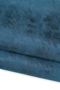 Blue METALLIC suede leather skin, GLITTERED shaded soft goatskin, top quality hide for hobbyists B19569-MT La Garzarara