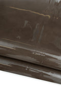 Brown PATENT leather hide, smooth soft cowhide, GLOSSY flat calfskin for diy projects B19620-TU La Garzarara