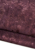 Purplish burgundy METALLIC SUEDE leather skin, bright sparkle spotted goatskin B19739-MT La Garzarara