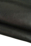 Steel METALLIC leather skin, micro - dot EMBOSSED cowhide, plumb grey glossy soft printed calfskin B19354-MT La Garzarara
