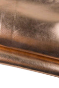 Pink METALLIC leather hide, SMOOTH soft calfskin, sparkle cowhide for diy projects B19332-MT La Garzarara