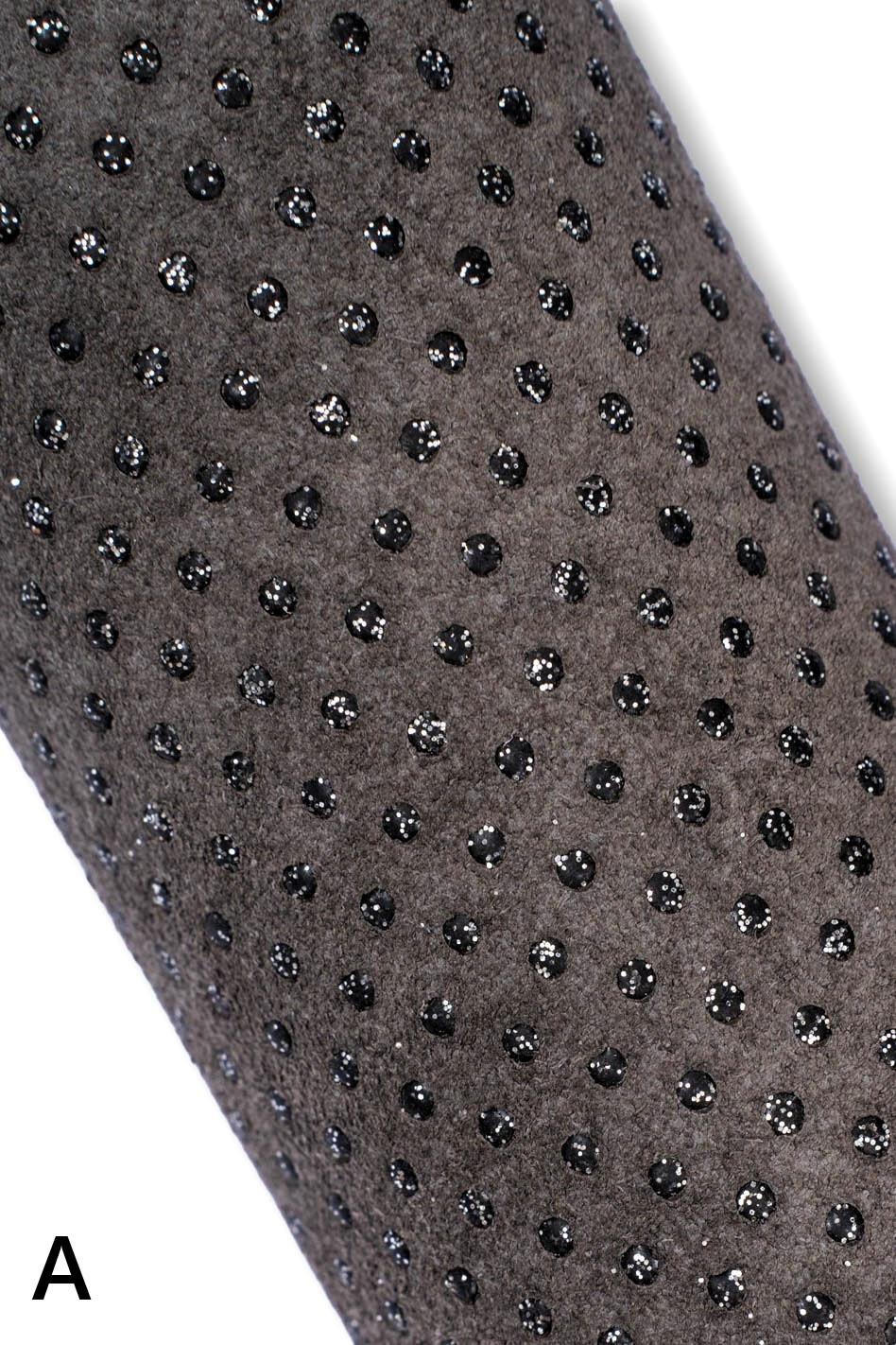 POLKA DOTS printed leather hide, glitter textured suede cowhide, soft bright calfskin for crafters B19549-ST La Garzarara