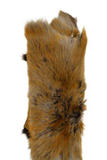 Brown/ beige shaded natural WOOL leather - SHEARLING hairy sheepskin, straight hair , soft material for boots B19641-MNT La Garzarara