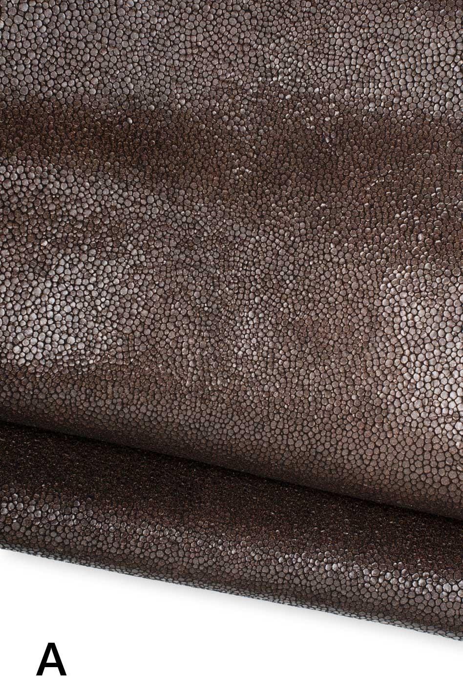METALLIC RAY printed leather skins, soft bright animal textured goatskins, available in different colors B19618-MT(st) La Garzarara