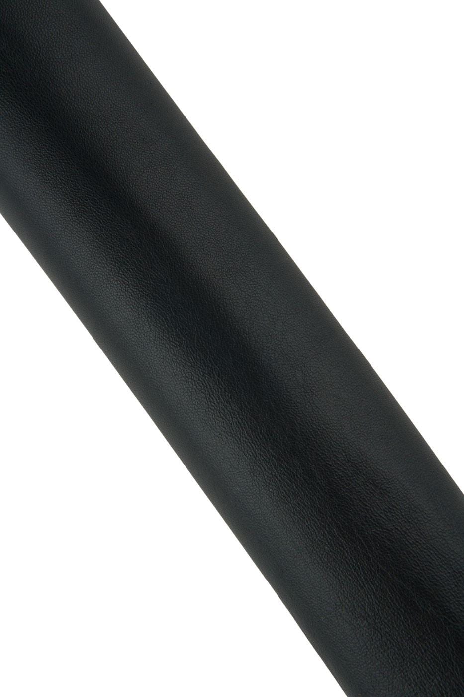 Black tiny pebble grain printed NAPPA sheepskin, solid color semi glossy LAMBSKIN, soft leather skin for crafters B19359-TB La Garzarara