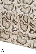 PYTHON textured goatskin, REPTILE printed matt leather skin, snake pattern on soft skin B19733-ST La Garzarara