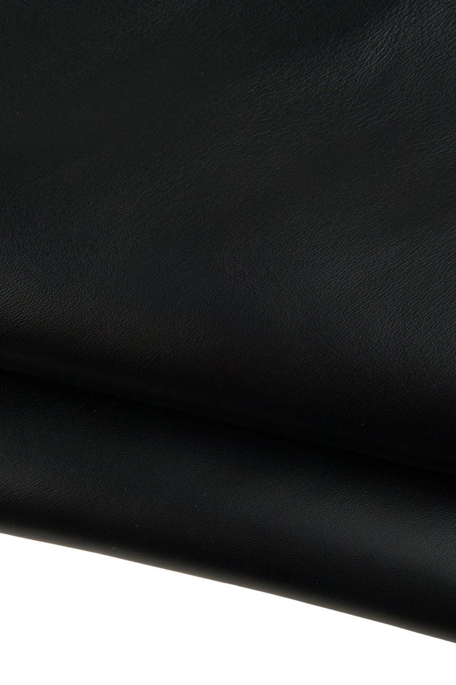 GENUINE black sheepskin NAPPA , soft silky smooth lambskins, 0.8 - 1.0 mm B19360-TB La Garzarara