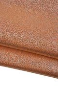 Bundle of 3 IRIDESCENT metallic suede goatskins, orange leather skins with silver HOLOGRAPHIC reptile pattern B19426-MT(st) LaGarzarara