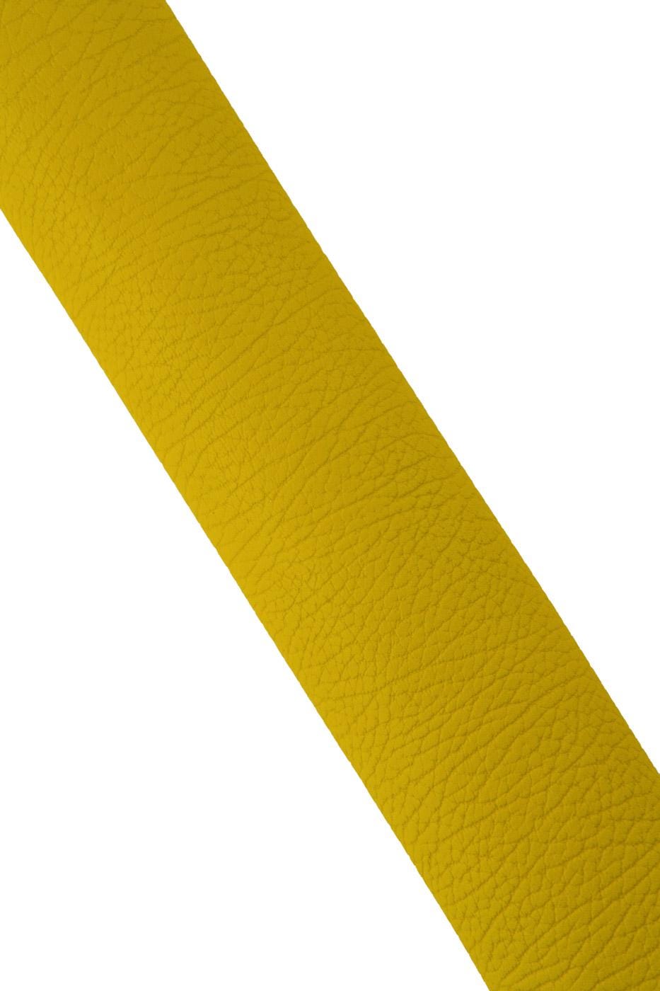Yellow GRAINY leather skin, super SOFT matt goatskin, sporty printed hide , 0.6 - 0.7 mm , ideal for crafters B19419-TU La Garzarara